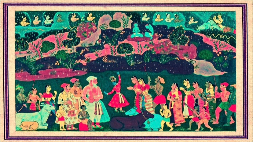 Goverdhan Parvat Leela Of Krishna - Nakhrro