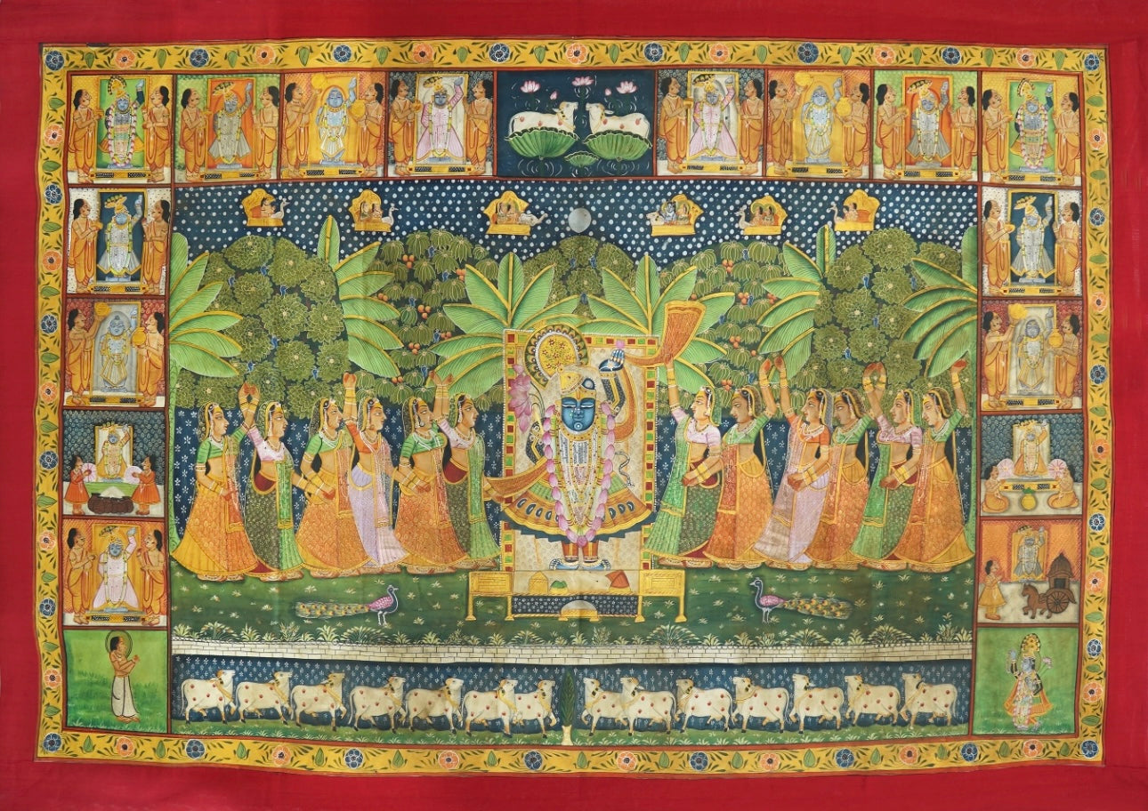 Sharad Poornima Pichwai With 24 swaroops - Nakhrro