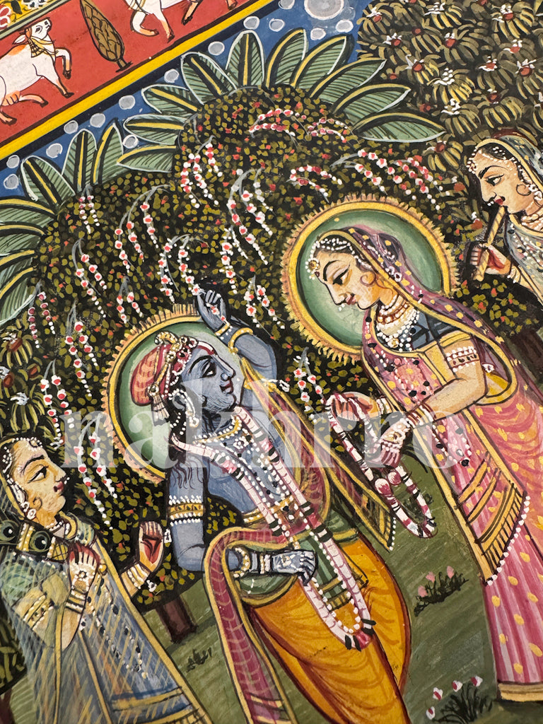 Krishna With Radha & Gopis Pichwai