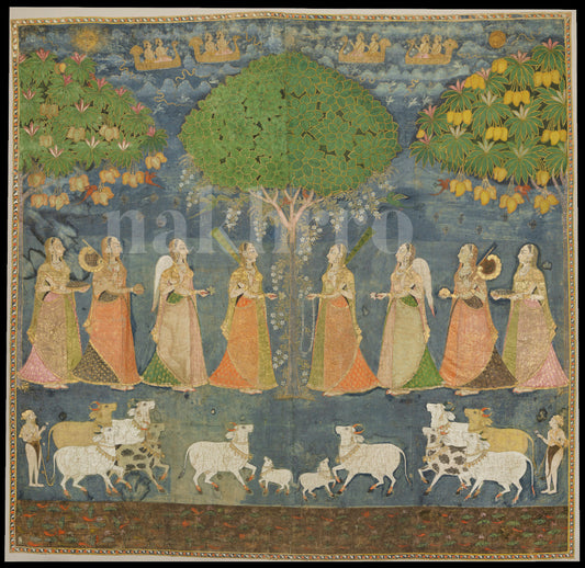 Gopis at Kalpvriksha