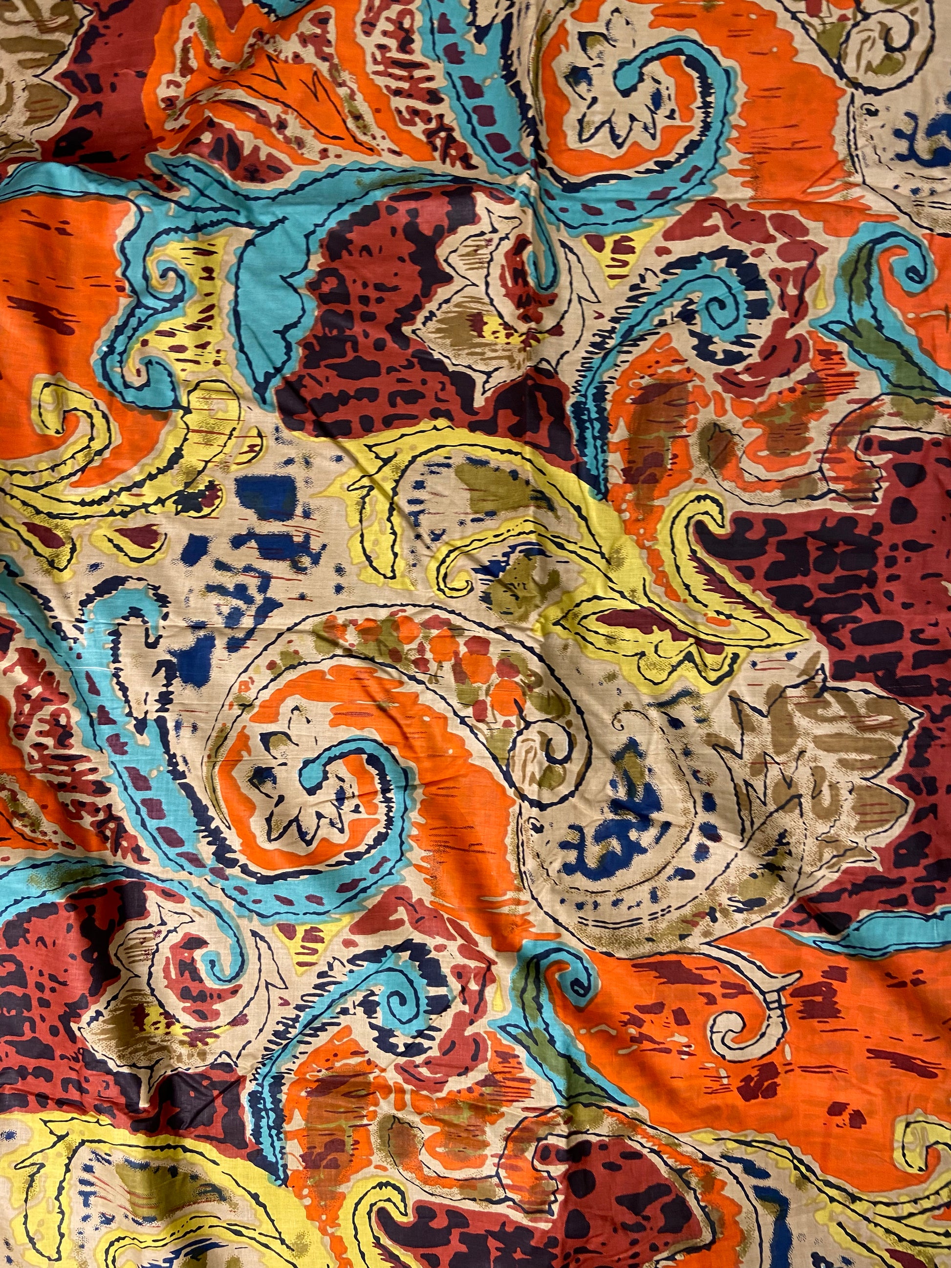 Colourful Funky Print Cotton Cloth - Nakhrro