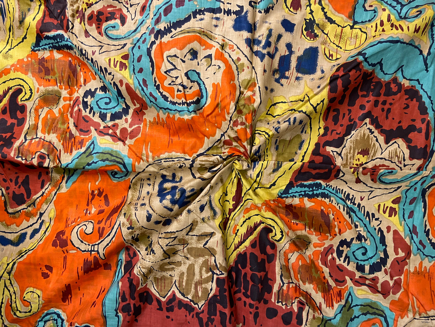 Colourful Funky Print Cotton Cloth - Nakhrro