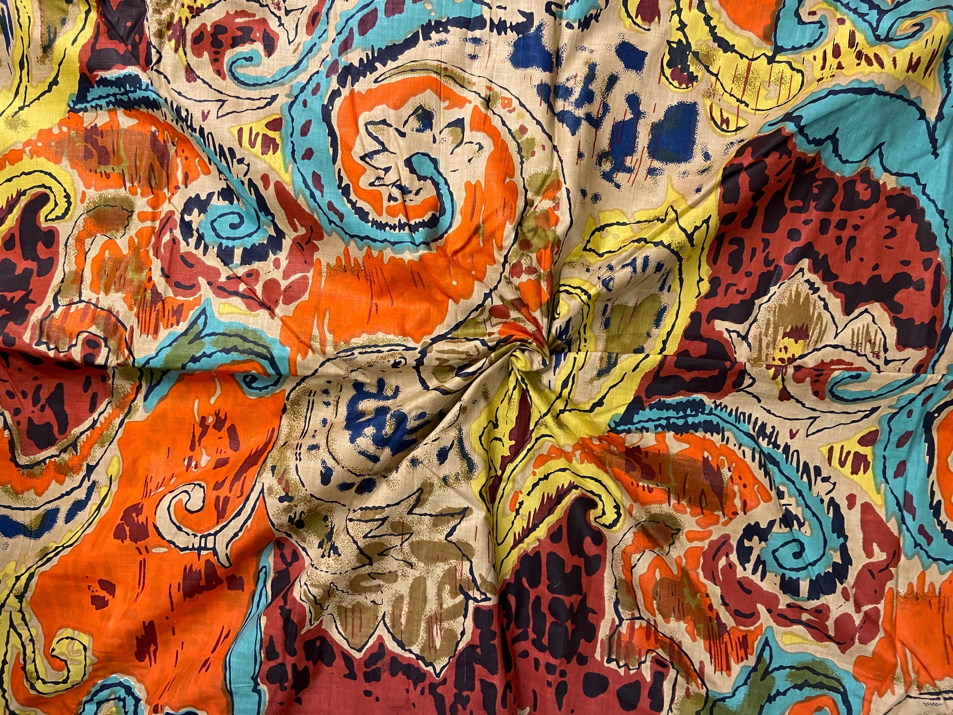 Colourful Funky Print Cotton Cloth - Nakhrro