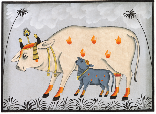 Kamdhenu With Calf Nandini - Nakhrro