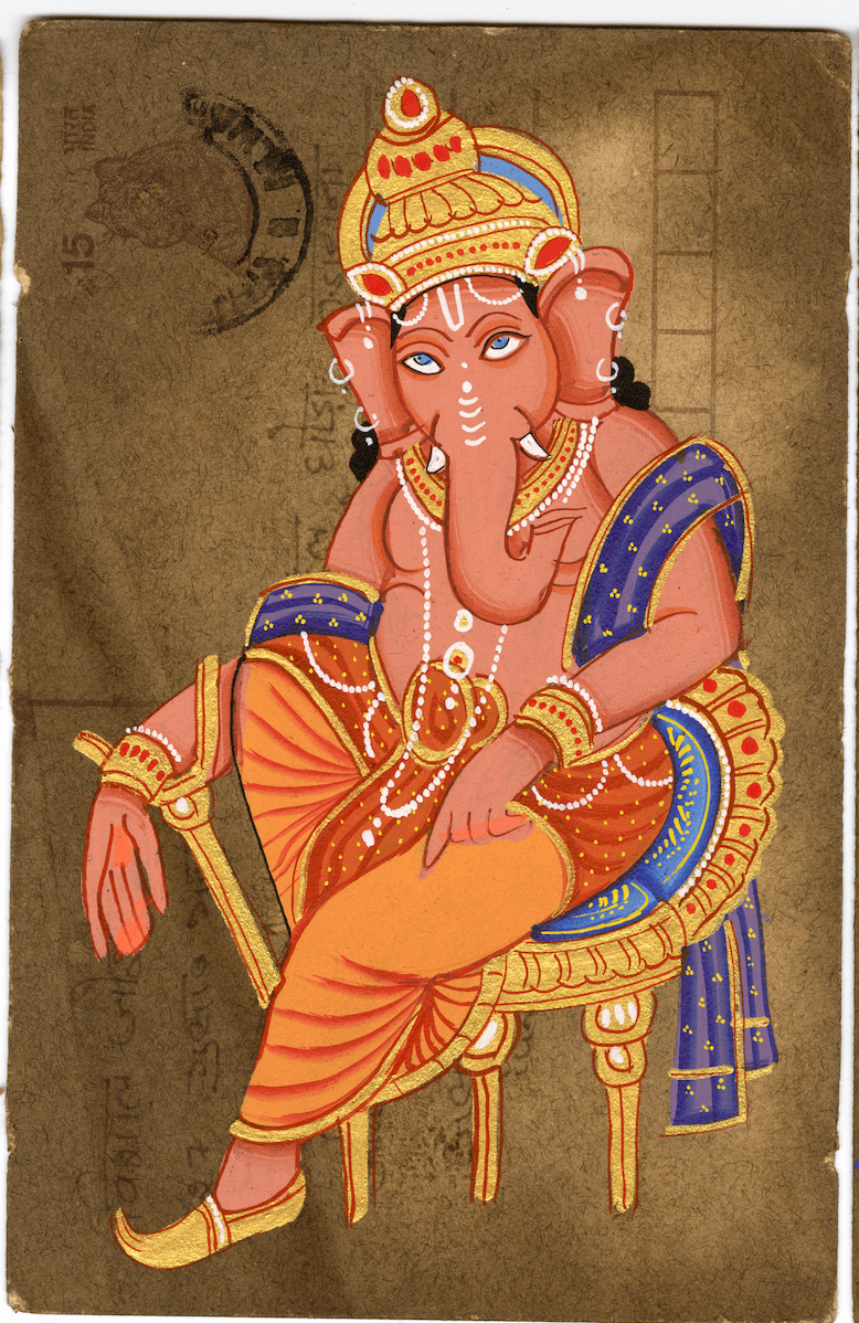 Royal Ganesha Postcard - Nakhrro