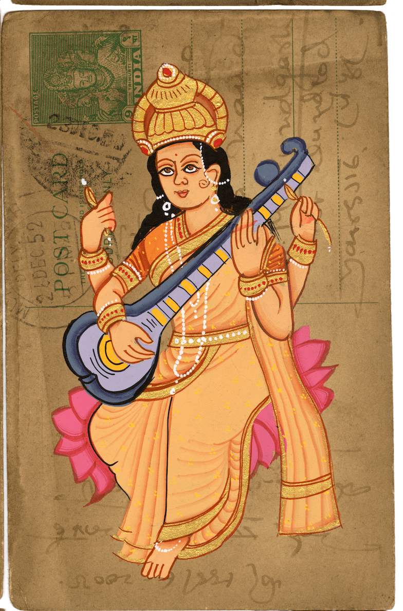 Saraswati Ji Postcard
