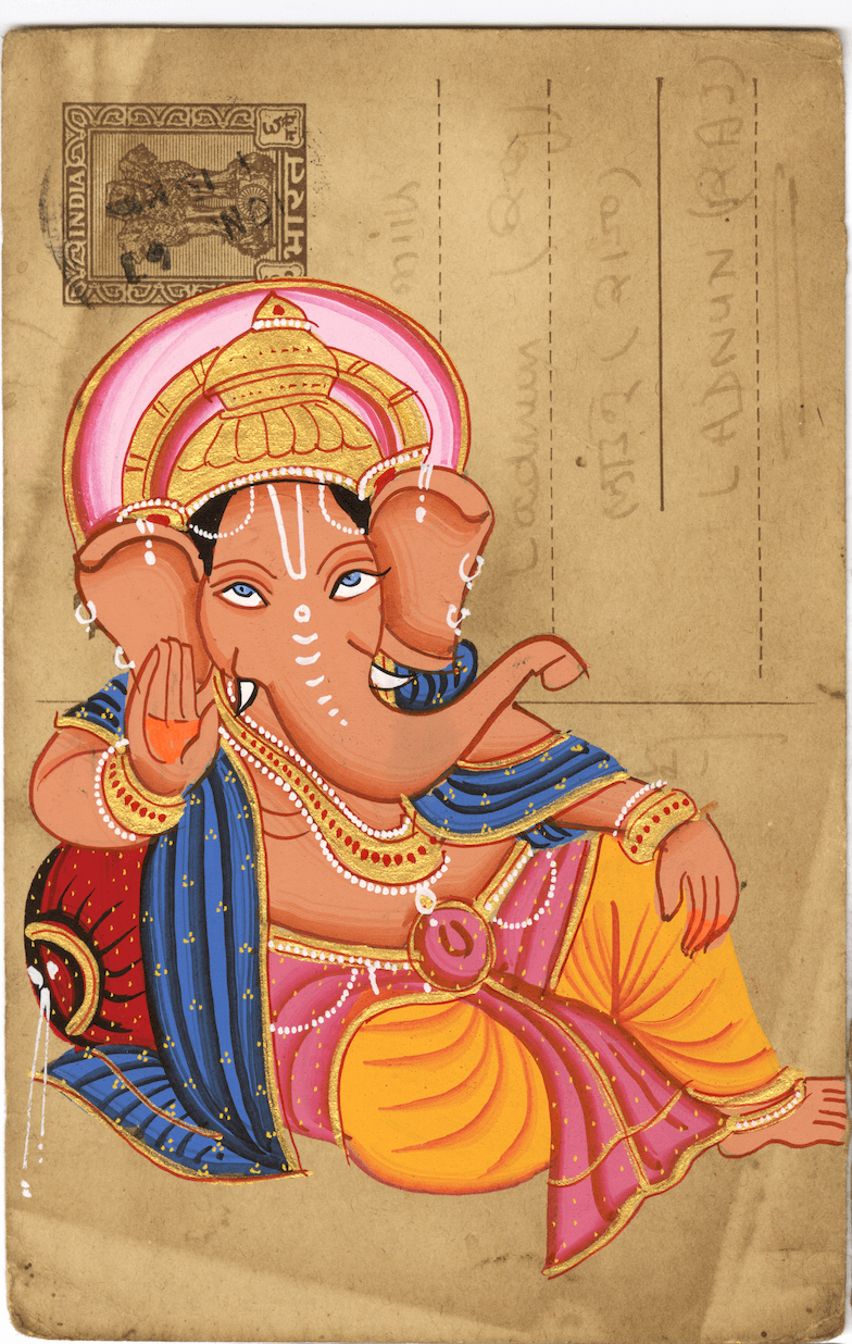 Relaxing Ganesha Postcard - Nakhrro