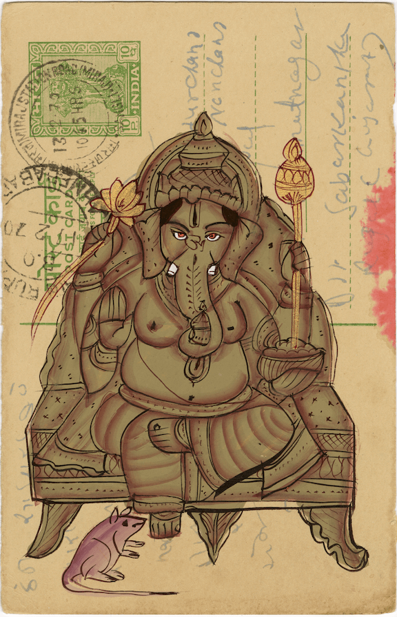 Griege Maha Ganesha Postcard