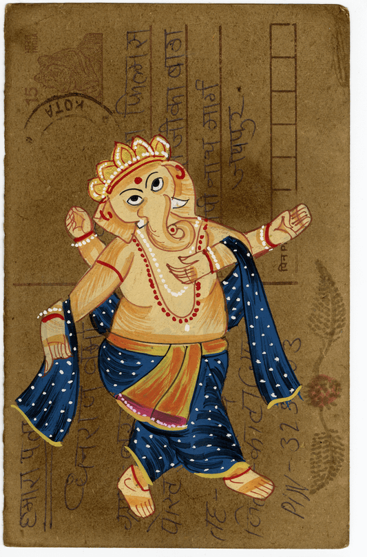 Standing Posing Ganesha Postcard