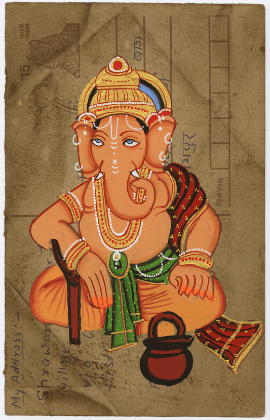 Ganesha In Shiva Roop Postcard
